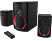 HAMA PR-2180 - Système de haut-parleurs 2.1 (Noir/Rouge)