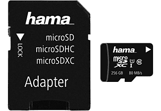 HAMA MIC-SDXC 256GB 80MB/S CL10+AD - Speicherkarte 