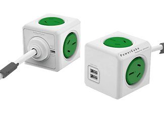 ALLOCACOC allocacoc PowerCube Extended USB - Adattatore spina - 2.1A - Verde - spina ()