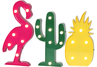 STAR TRADING STAR TRADING "FRUITY" - Decorazione - fenicottero, cactus, ananas - Kit decorazione