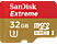 SANDISK SanDisk Extreme - Scheda di memoria microSDHC - 32 GB - Rosso/Oro - Scheda di memoria  (32 GB, 90, Rosso/Oro)