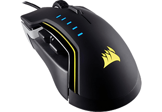 CORSAIR CORSAIR GLAIVE RGB - Mouse gaming ottici - 16000 DPI - Alluminio - mouse da gioco, 