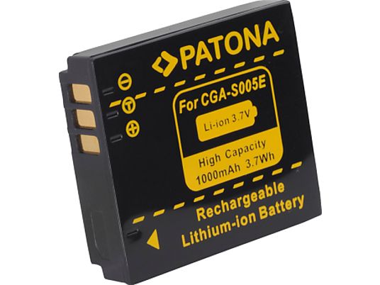 PATONA Accumulateur pour Panasonic CGR-S005E - Batterie (Noir)