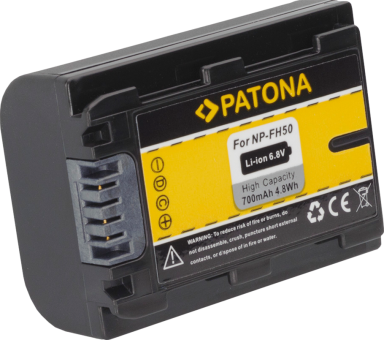 PATONA Accumulateur pour Sony NP-FH50 - Batterie (Noir)