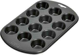 KAISER KAISER Creativ - Stampo Mini Muffin Standard - 12 - Nero - muffin torta di latta (Nero)