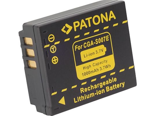 PATONA Batterie pour Panasonic CGA-S007E - Batterie (Noir)
