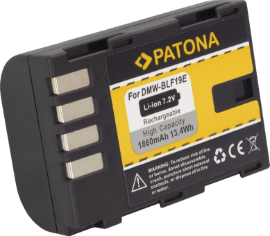 PATONA Batteria per Panasonic DMW-BLF19E -  (Nero)