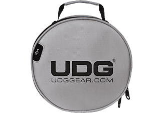 UDG UDG U9950SL - Etui de rangement pour casque premium - Argent - Custodia per cuffie (Nero/Trasparente)