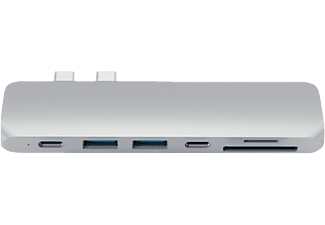 SATECHI USB-C Pro Hub - USB Typ-C Hub (Silber)