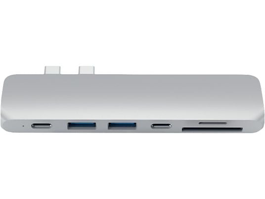 SATECHI USB-C Pro Hub - USB Typ-C Hub (Silber)