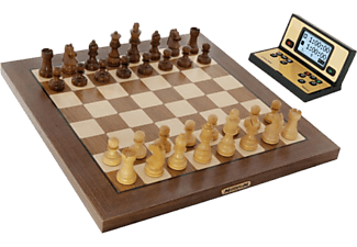 MILLENNIUM MILLENNIUM Chess Genius Exclusive - Scacchiera elettronica in vero legno - Con riconoscimento dei pezzi - Marrone - Computer per scacchi (Vero legno)