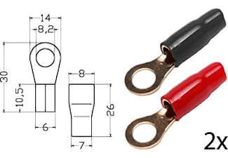 RTA 152.162-0 - Klemm-Ringkabelschuh (Rot/Schwarz)