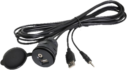 RTA 005.001-0 - Câble USB/AUX (Noir)