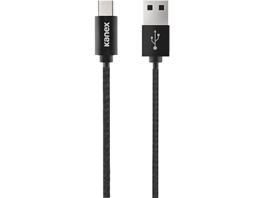 KANEX Durabraid Micro-USB Cable - Câble de charge et de synchronisation USB vers Micro-USB, Noir