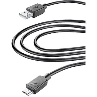 CELLULAR LINE USB CABLE HOME XL - Micro-USB-Kabel (Schwarz)