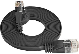 WIREWIN PKW-SLIM-KAT6 0.5 SW - câbles de réseau, 0.5 m, Noir