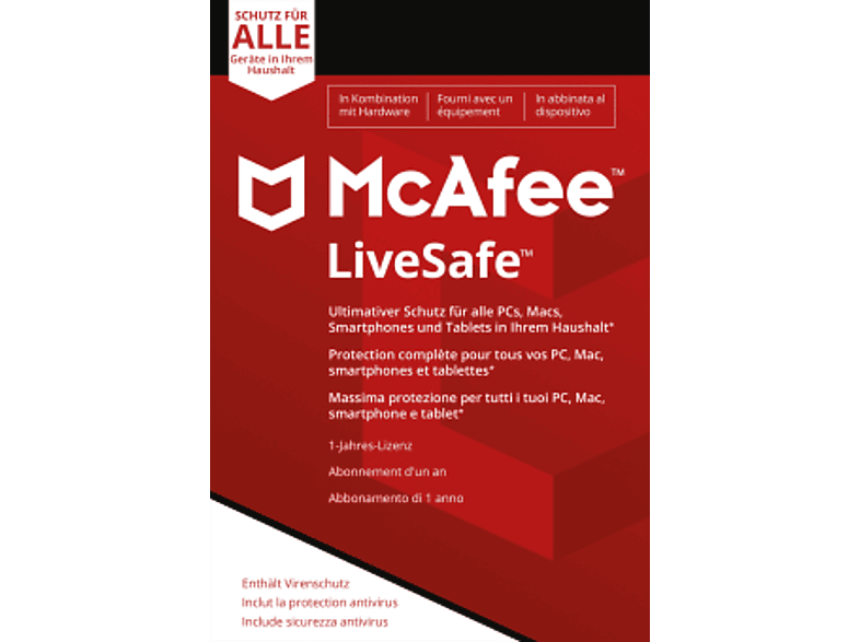 MCAFEE LIVESAFE ATTACH /M | | MediaMarkt