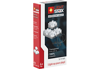 LIGHT STAX LIGHT STAX Extension Cables - Luci notturne - LEGO®-compatibile - Trasparente - Blocchi da costruzione illuminati (Trasparente)