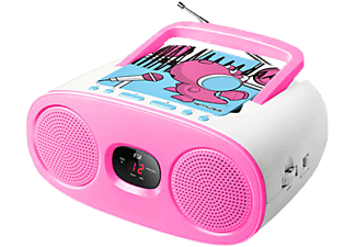 MUSE muse M-20 KDG - Radio Lettore CD - FM/MW Analog Radio - Blu/Rosa - Radio per bambini (AM, FM, Rosa/bianco)