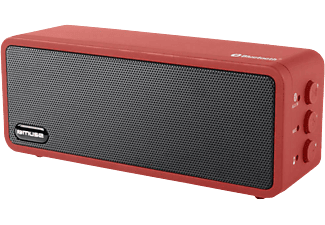 MUSE M-350 - Enceinte Bluetooth (Gris/rouge)