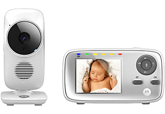 MOTOROLA MOTOROLA MBP 483 - Baby monitor video senza fili - Visione notturna a infrarossi - Bianco - Babyphone (Bianco)