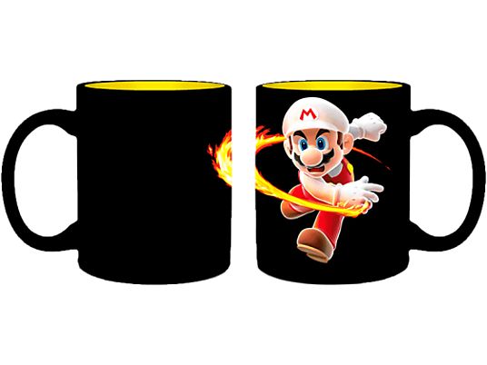 JUST FUNKY FUNKY Super Mario Fireball - Tazza termica (Nero)