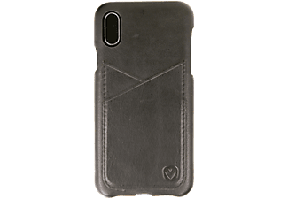 VALENTA Leather Back Cover Premium - Capot de protection (Convient pour le modèle: Apple iPhone X)