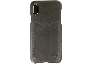 VALENTA Leather Back Cover Premium - Copertura di protezione (Adatto per modello: Apple iPhone X)