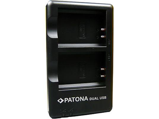 PATONA Canon LP-E10 - Caricabatterie doppi (Nero)