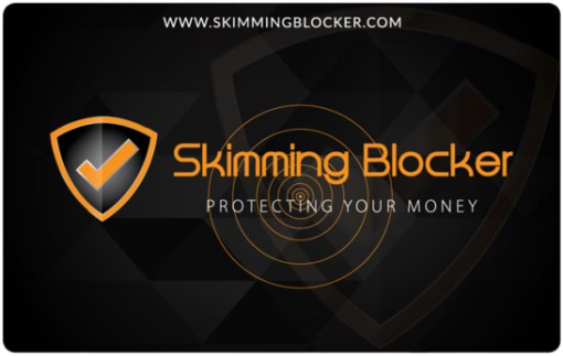 SKIMMING BLOCKER Blocker Protect Your Money - Schützt bis 12 NFC Karten (Schwarz)