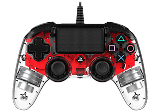 NACON NACON Color Edition - Controller di gioco - Per PS4 - Rosso/Nero - Gaming Controller (Rosso)