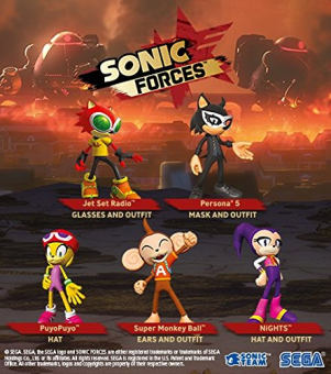 Figurines Sonic Forces : Jet Set Radio, Persona 5, Puyo Puyo, Super Monkey Ball et Nights.