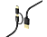 HAMA Câble micro-USB 2 en 1 - Câble micro-USB (Noir)