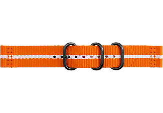 SAMSUNG SAMSUNG Gear Sport Premium - Cinturino Nato - Arancione/Bianco - cinturino (Arancione/Bianco)