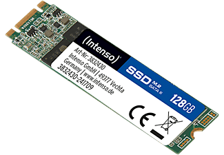 INTENSO M.2 SSD SATA III TOP - Festplatte (SSD, 128 GB, Schwarz/Grün)