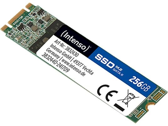 INTENSO M.2 TOP - Festplatte (SSD, 256 GB, Schwarz/Grün)