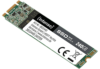 INTENSO M.2 HIGH - Disque dur interne SSD (SSD, 240 GB, Noir/Vert)