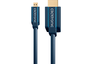 CLICKTRONIC 70329 CABLE MIC-HDMI 3M - HDMI Adapter (Blau)
