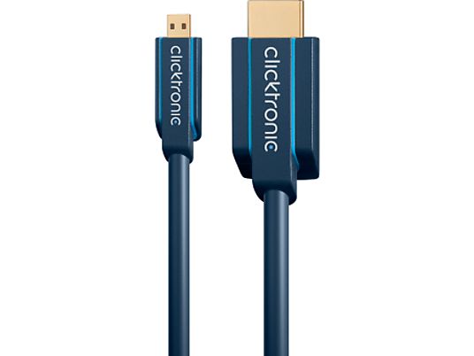 CLICKTRONIC Cable HDMI sur Micro-HDMI - Câble HDMI ()