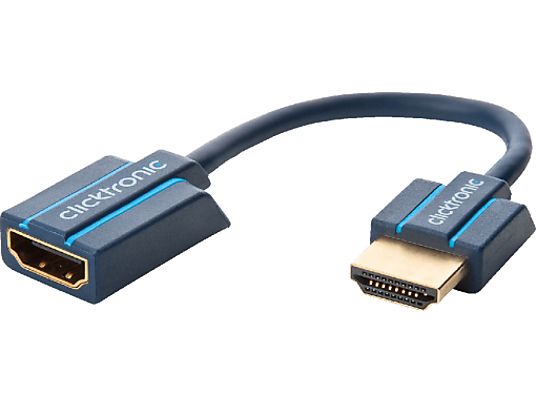 CLICKTRONIC HDMI Adapter - HDMI Kabel (Blau)