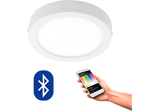 EGLO EGLO 96669 FUEVA CONNECT, Bluetooth LED-Plafoniera RGBW, bianco - Plafoniera sporgente (Bianco)
