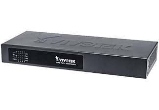 VIVOTEK AW-GET-100A-120 PoE Switch - 8 Gigabit Ethernet Ports (Schwarz)