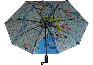 RAINMAP rainmap.ch Ombrello pieghevole - Zürich - Multicolore - ombrello tascabile (Multicolore)