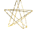 STAR TRADING STAR TRADING 700-56 EDGE 3D STAR - Luci di Natale - 25 x 23.5 cm - Oro - Luci di Natale a LED