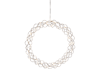 STAR TRADING STAR TRADING 690-97 CURLY WREATH - Luci di Natale - 45 x 45 cm - Cromo - Luci di Natale a LED