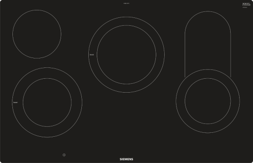 SIEMENS ET801LCP1C - Plaques de cuisson / Zones de cuisson (Noir)