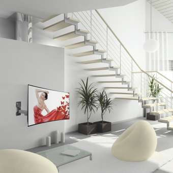 BARKAN 2400 - Support TV mural (19 " à 39 "), Noir