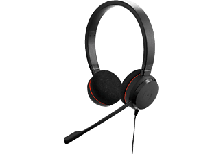 JABRA Evolve 20 Stereo UC - PC Headset (Kabelgebunden, Binaural, On-ear, Schwarz)