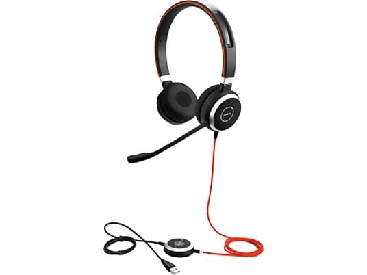 JABRA Evolve 40 Stereo UC - PC Headset (Kabelgebunden, Binaural, On-ear, Schwarz)