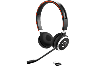 JABRA Evolve 65 Stereo UC - Office Headset (Kabellos, Binaural, On-ear, Schwarz)